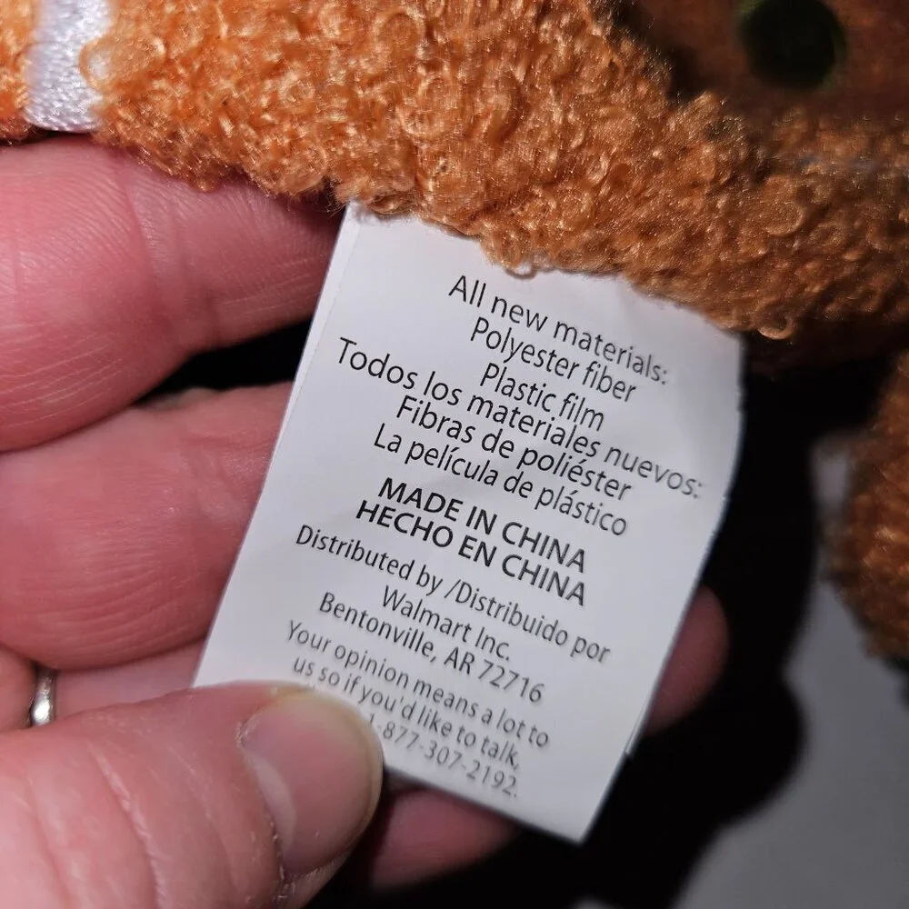 NEW Parent's Choice Gingerbread Man Plush Lovey Baby Toy Crinkle Christmas